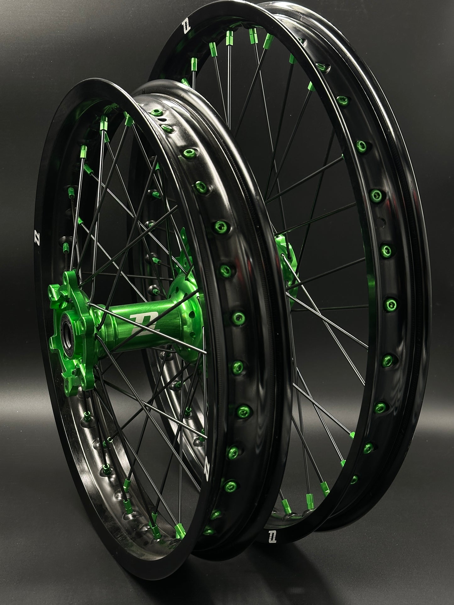 Surron Ultra Bee Wheels 18/21 Black/Green
