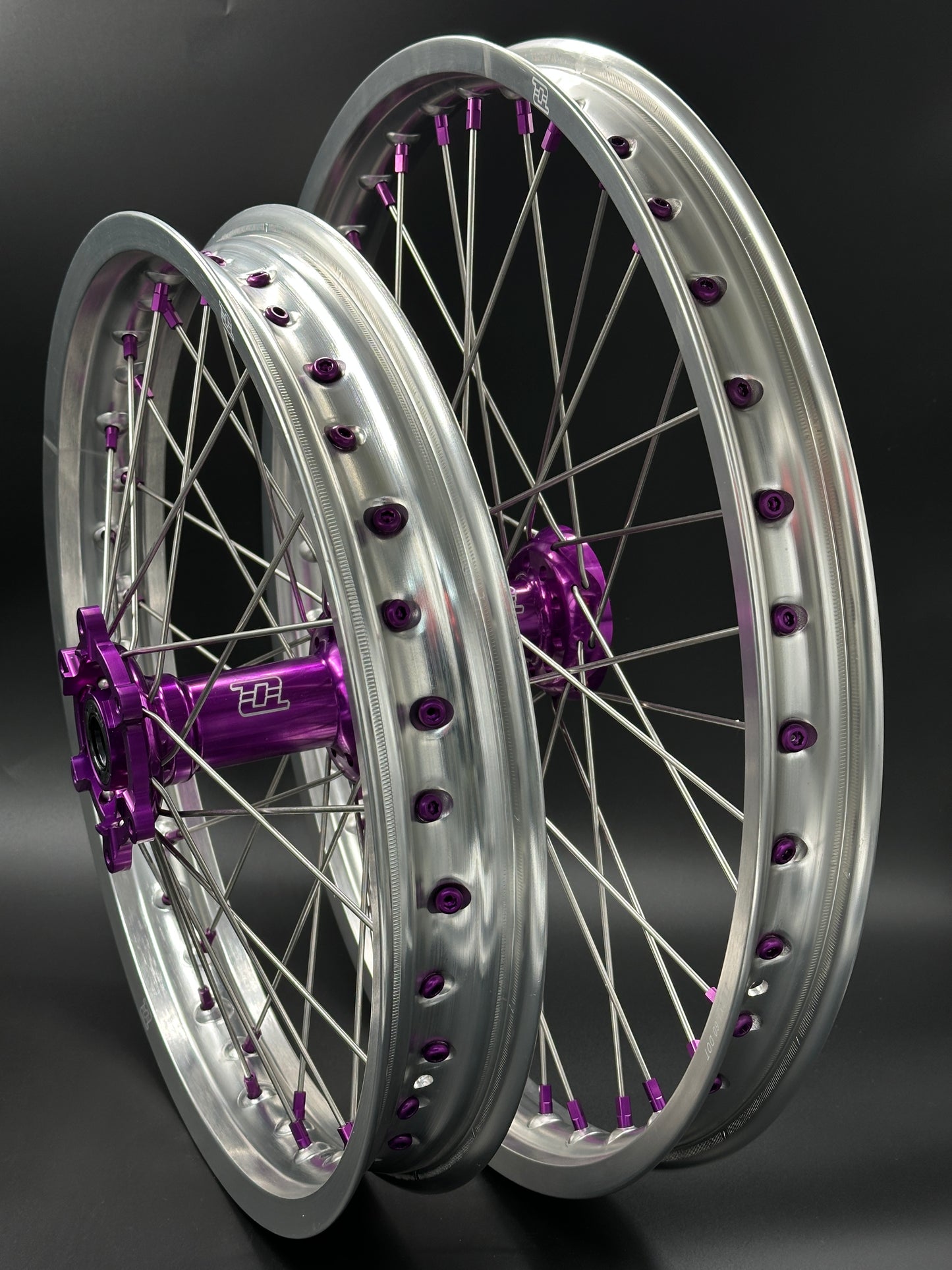 Surron Ultra Bee Wheels 18/21 Sliver/Purple
