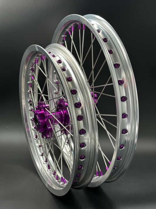 Surron Light Bee Wheels 16/19 Sliver/Purple