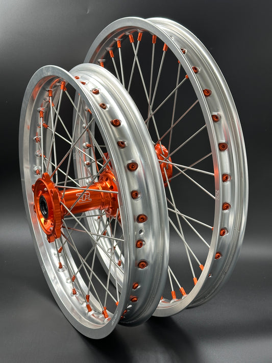 Surron Ultra Bee Wheels 18/21 Sliver/Orange