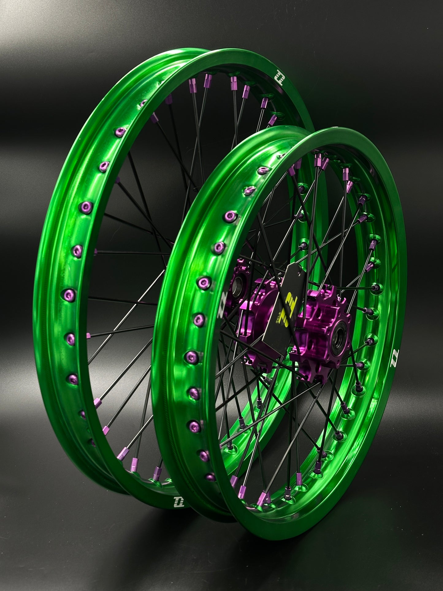Surron Light Bee Wheels 16/19 Green/Purple