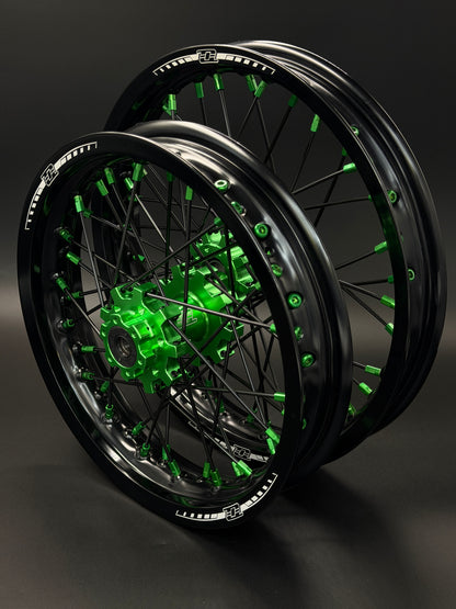 Surron Hyper Bee Wheels 12/14 Black/Green