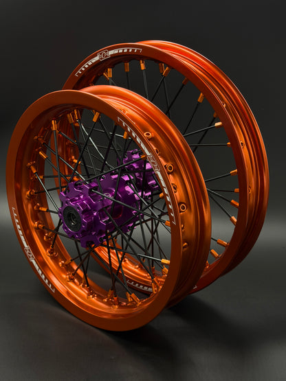 Surron Hyper Bee Wheels 12/14 Orange/purple